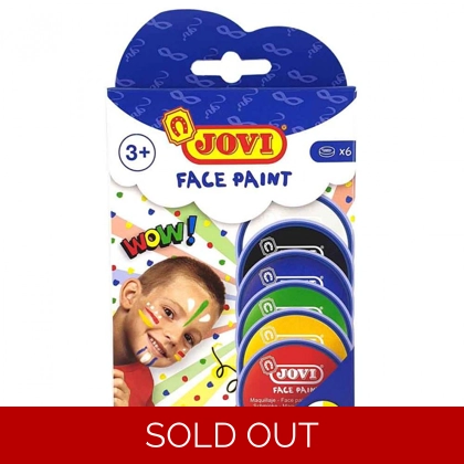 Jovi Face Paint Case 6 Jars 8 ML, Asst Colours